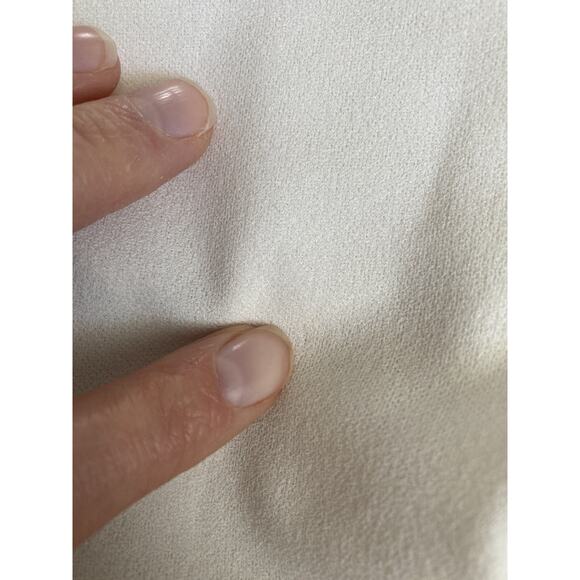 Ann Taylor Lace Cuff Bell Sleeve Tunic Crepe Women S Cream Boho Cottagecore - Picture 8 of 12